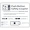 Campbell Hausfeld 1/4" T&IM COUPLER 1/4" F  - Push Button Safety Coupler DA403400 - alternate 2